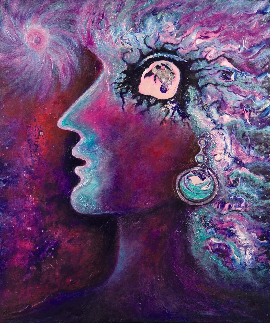 Quantum Diva, 2008 (olaj, vászon) alkotó: Carolyn Mary Kleefeld