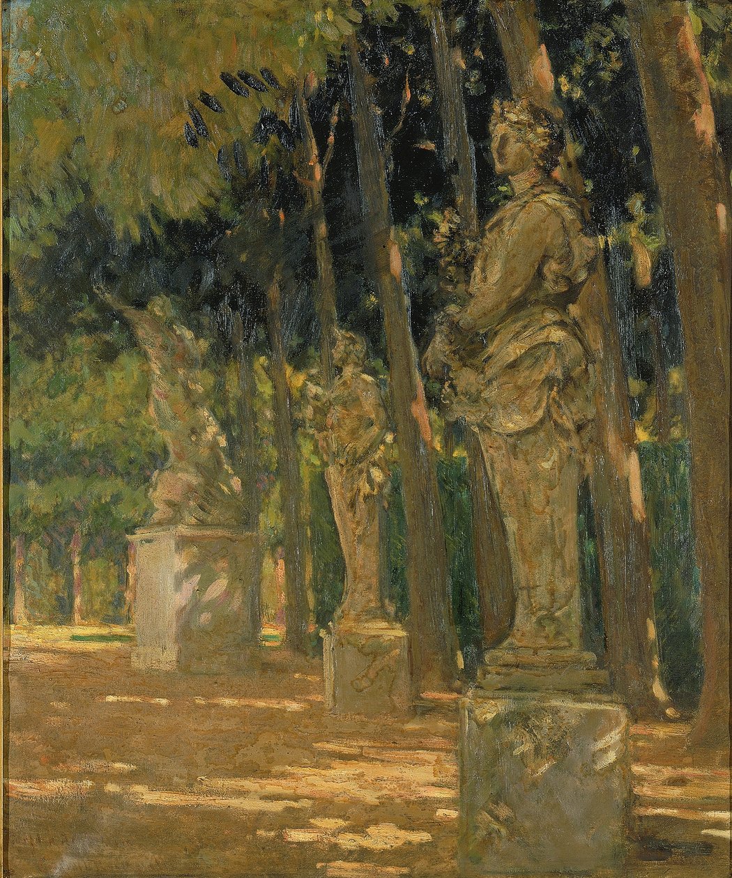 Carrefour a Tapis Vert végén, Versailles alkotó: Carroll Beckwith