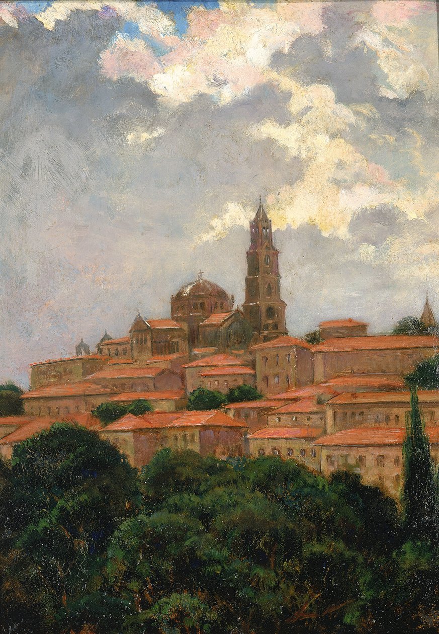 Le Puy-i katedrális, 1911. alkotó: Carroll Beckwith