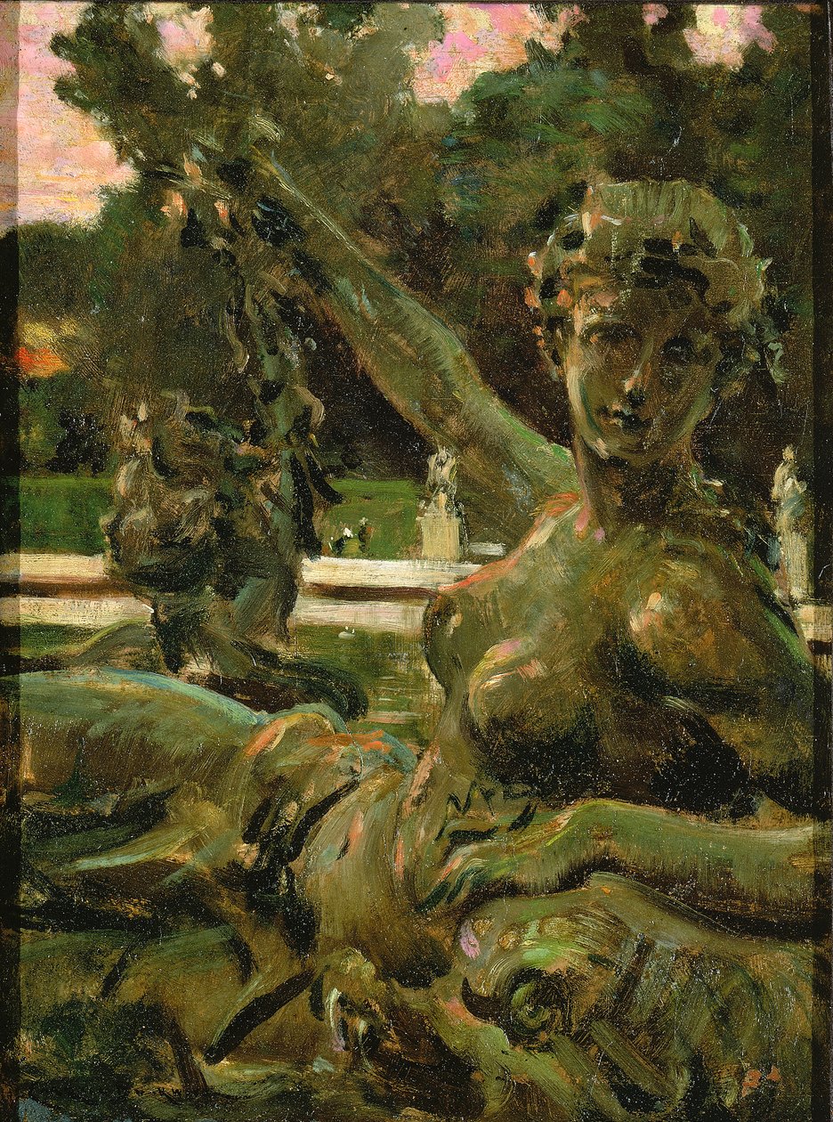 Nimfa és Ámor, 1913. alkotó: Carroll Beckwith