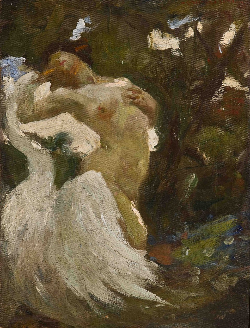 Léda és a hattyú (olaj, vászon) alkotó: Casimiro Jodi