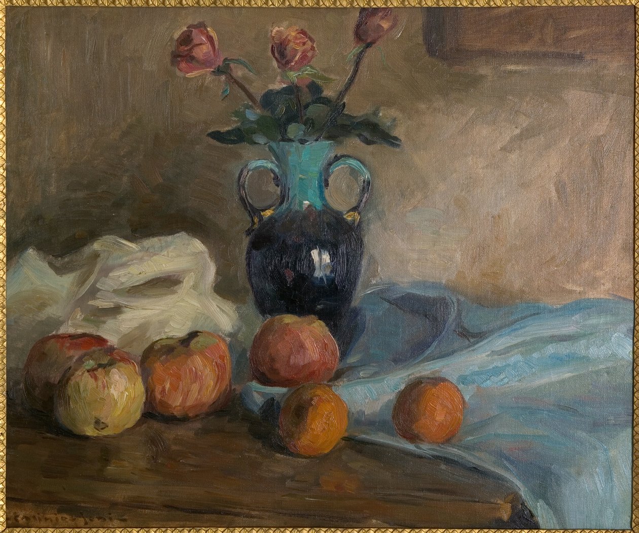 Csendélet 1920 körül (olaj, vászon, kartonra rögzítve) alkotó: Casimiro Jodi