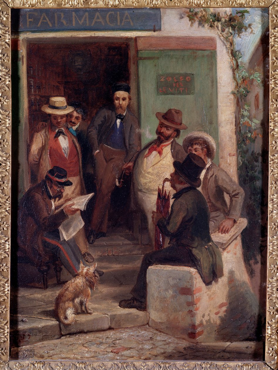 Hírek a háborúból (olaj, vászon alkotó: Casimiro Teja