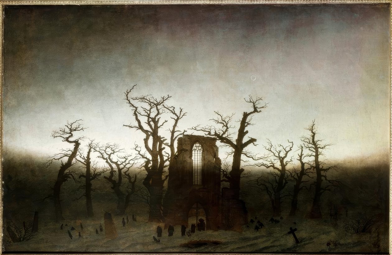Apátság a tölgyes erdőben alkotó: Caspar David Friedrich