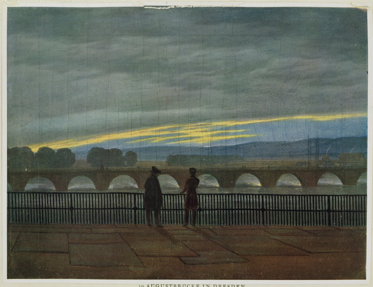 Augusztus híd Drezdában alkotó: Caspar David Friedrich