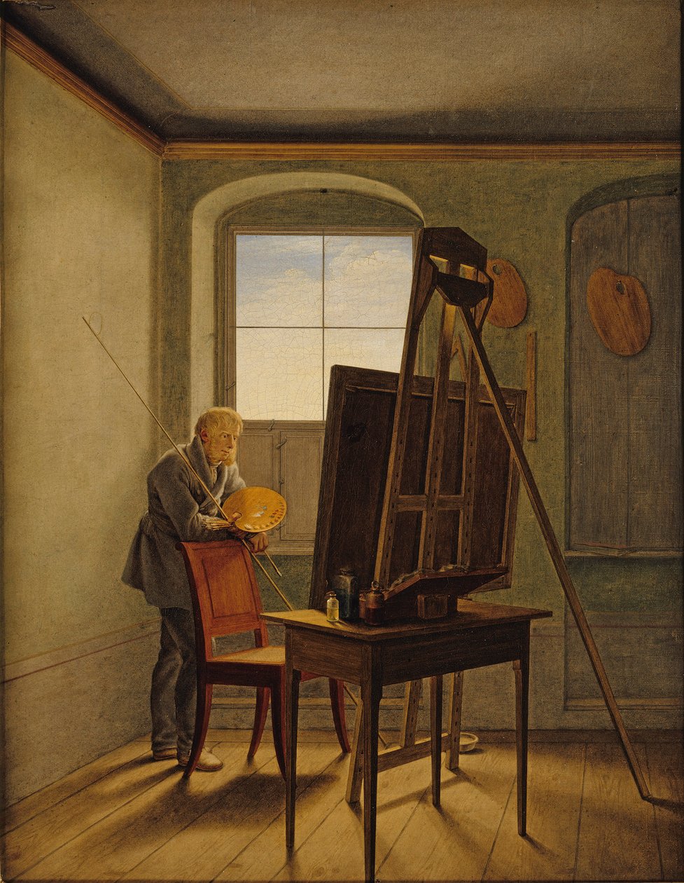 Caspar David Friedrich stúdiójában alkotó: Caspar David Friedrich