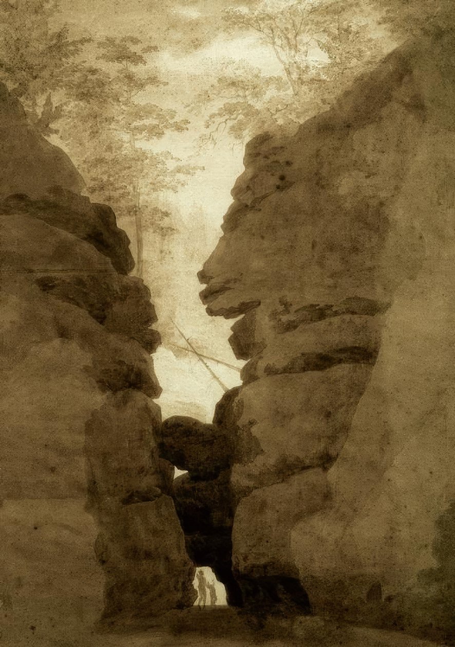 Felsentor az Uttewalder Grundban alkotó: Caspar David Friedrich