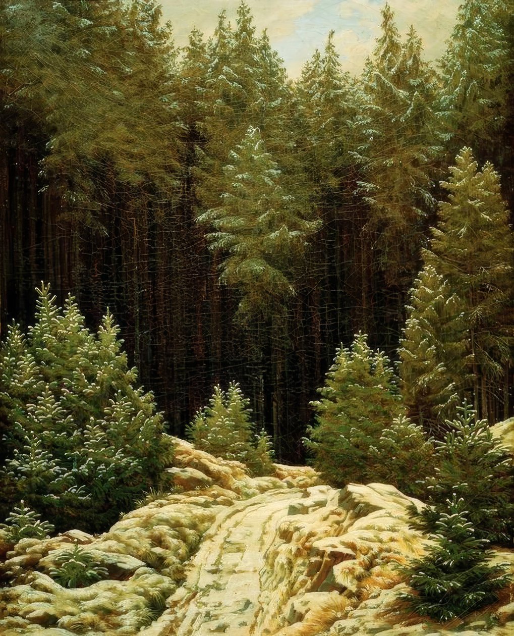 Korai hó alkotó: Caspar David Friedrich