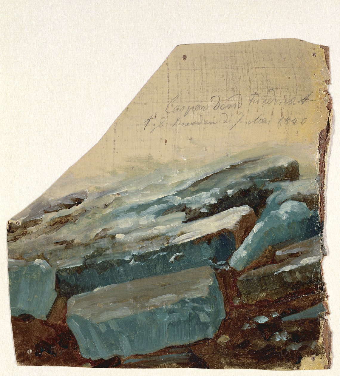 Jégtábla, 1840 alkotó: Caspar David Friedrich