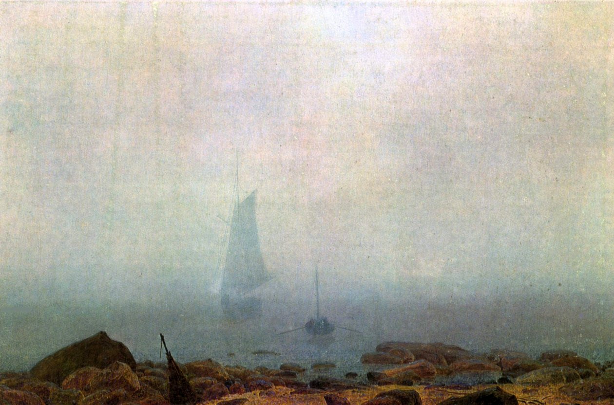 Tengerpart a ködben alkotó: Caspar David Friedrich