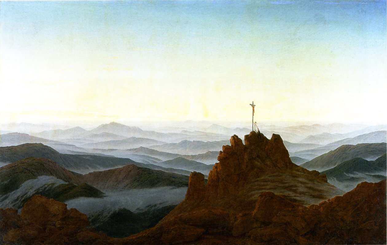 Holnap az Óriás -hegységben alkotó: Caspar David Friedrich