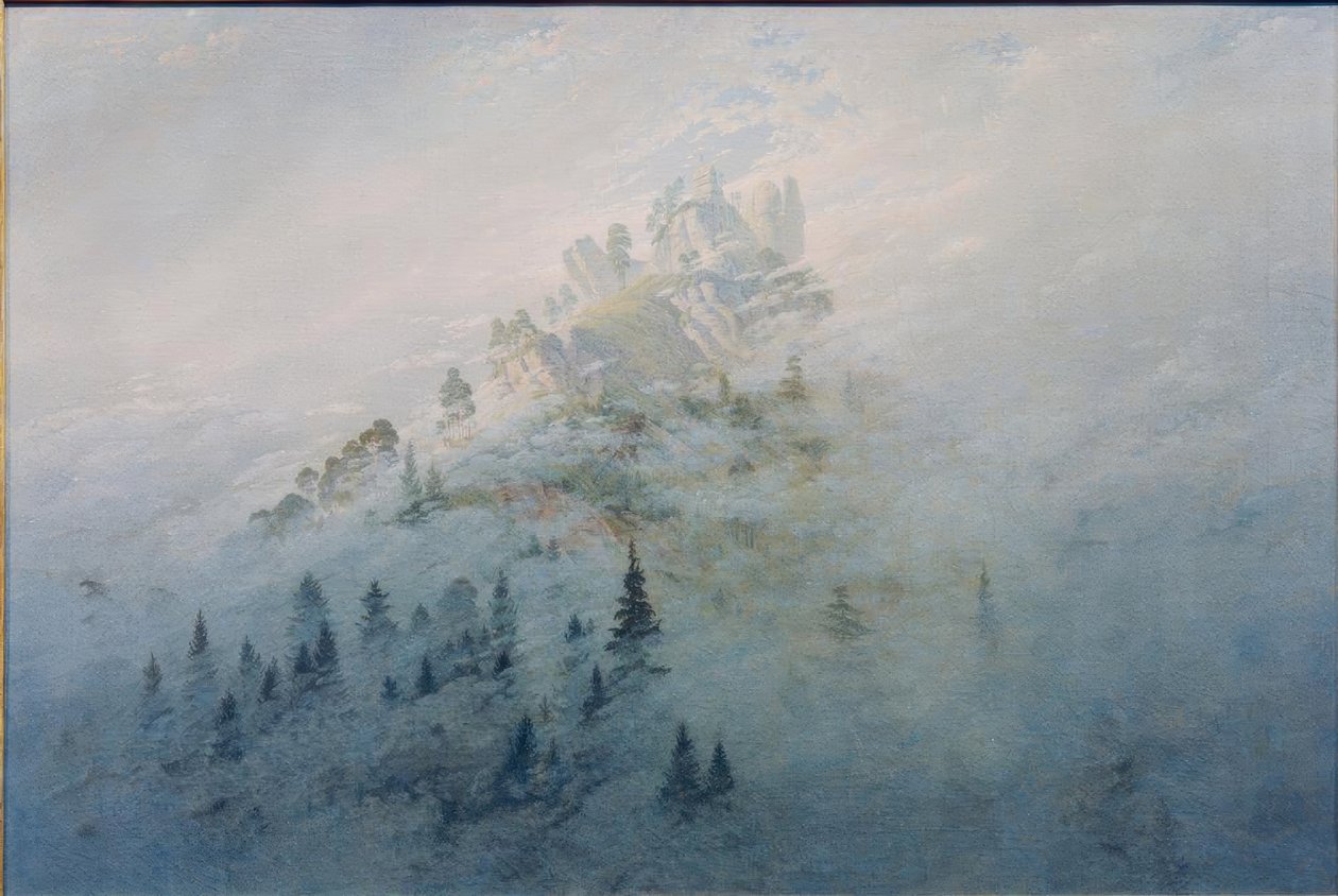 Reggeli köd a hegyekben alkotó: Caspar David Friedrich
