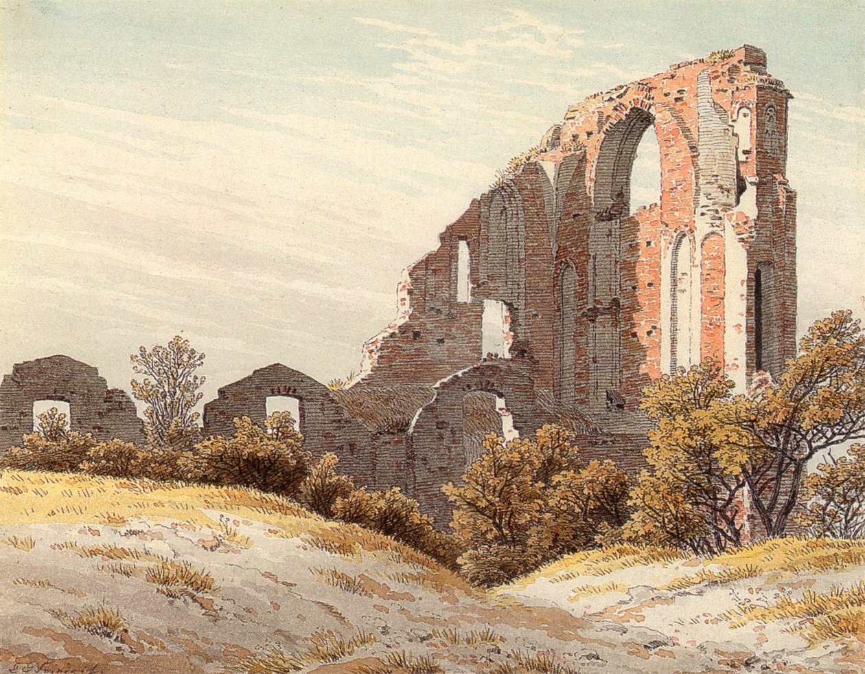 Eldena romjai alkotó: Caspar David Friedrich
