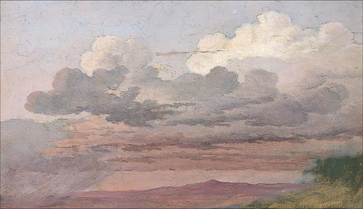 Felhő tanulmány alkotó: Caspar David Friedrich