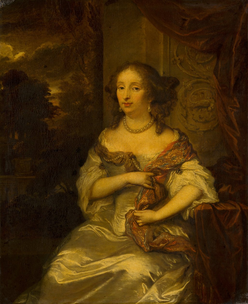 Elisabeth Bebber portréja alkotó: Caspar Netscher