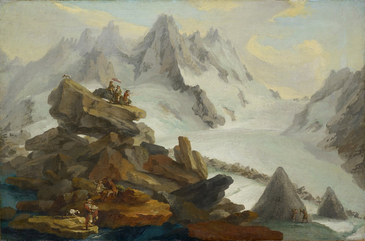 A hegyek Lauteraarban, 1776 alkotó: Caspar Wolf