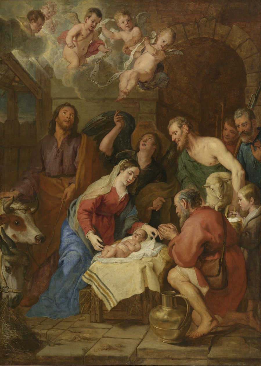 A pásztorok imádása alkotó: Caspar de Crayer
