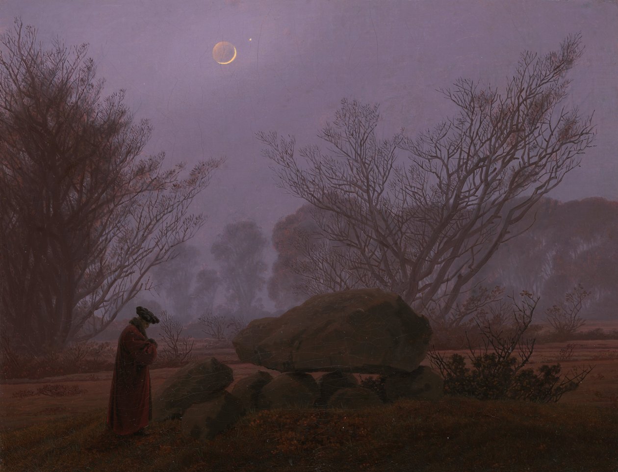 Séta alkonyatkor, 1830-1835 alkotó: Caspar David Friedrich