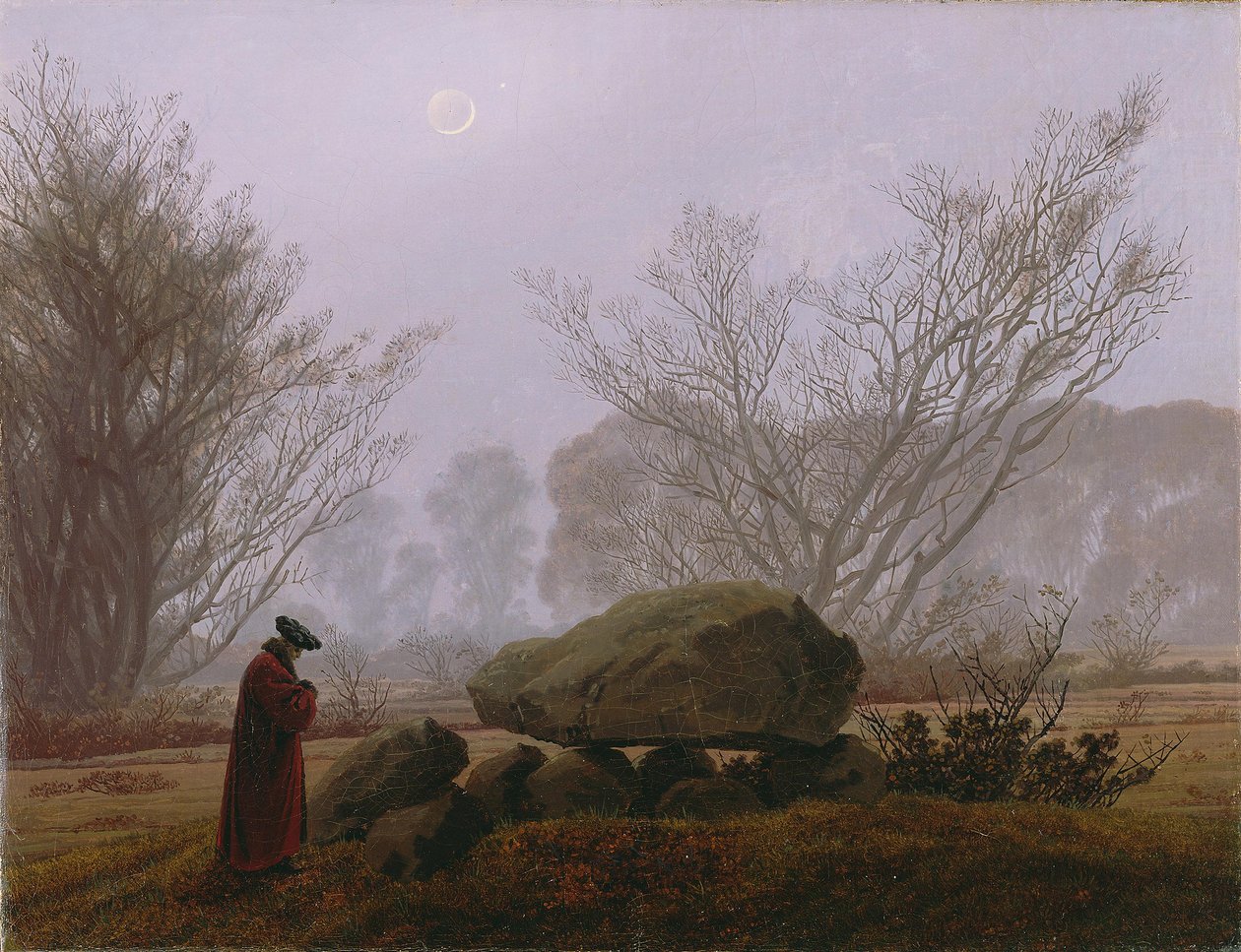 Séta alkonyatkor, 1830-1835 körül (olaj, vászon) alkotó: Caspar David Friedrich