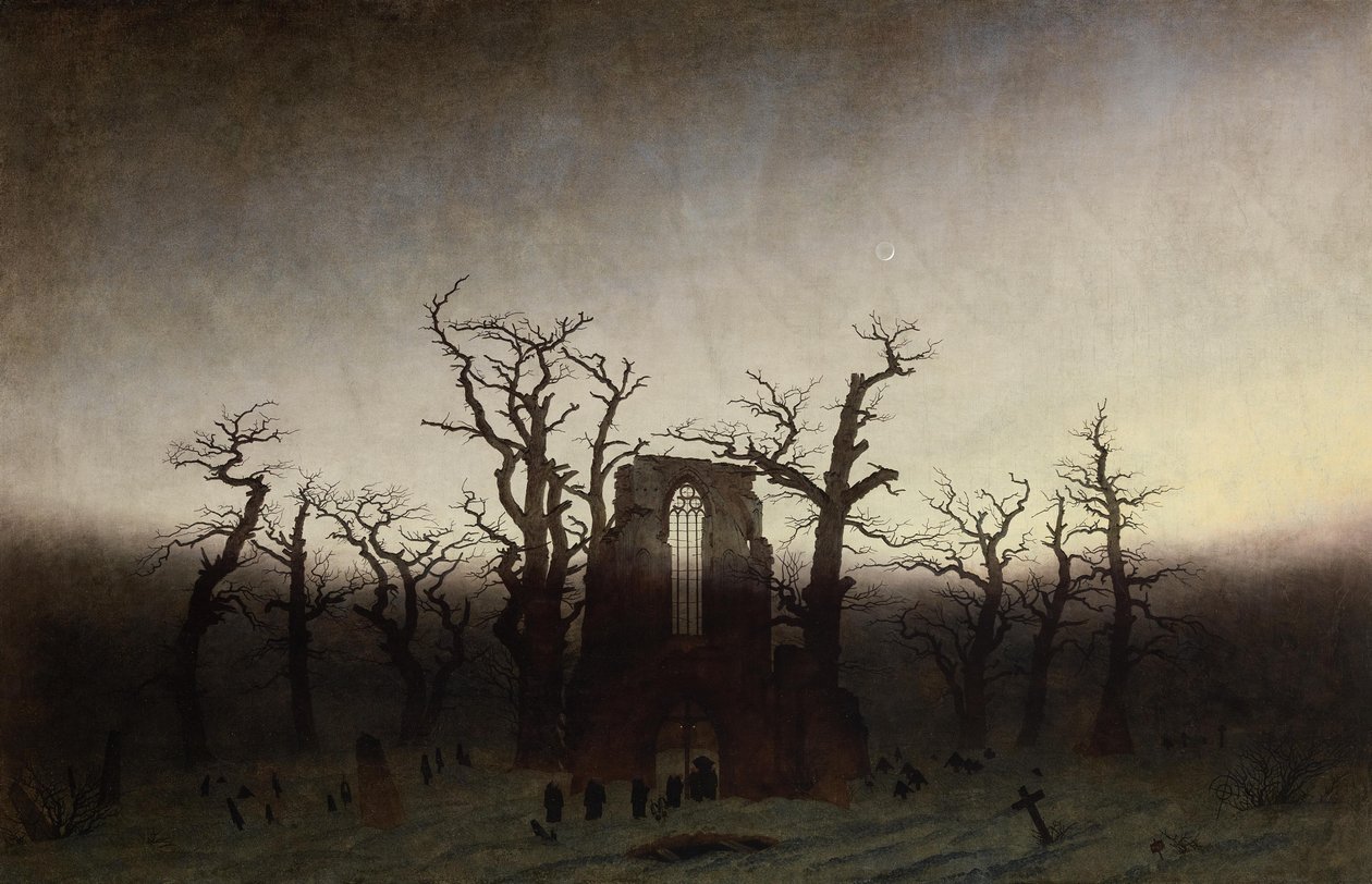 Apátság a tölgyerdőben alkotó: Caspar David Friedrich