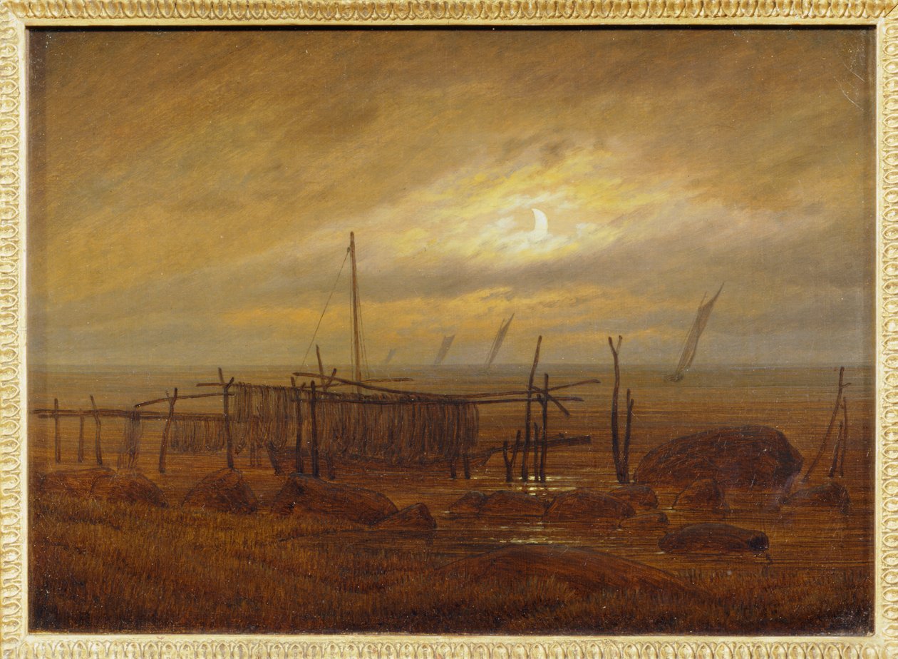 Am Meeresstrand - Au bord de la mer ... alkotó: Caspar David Friedrich
