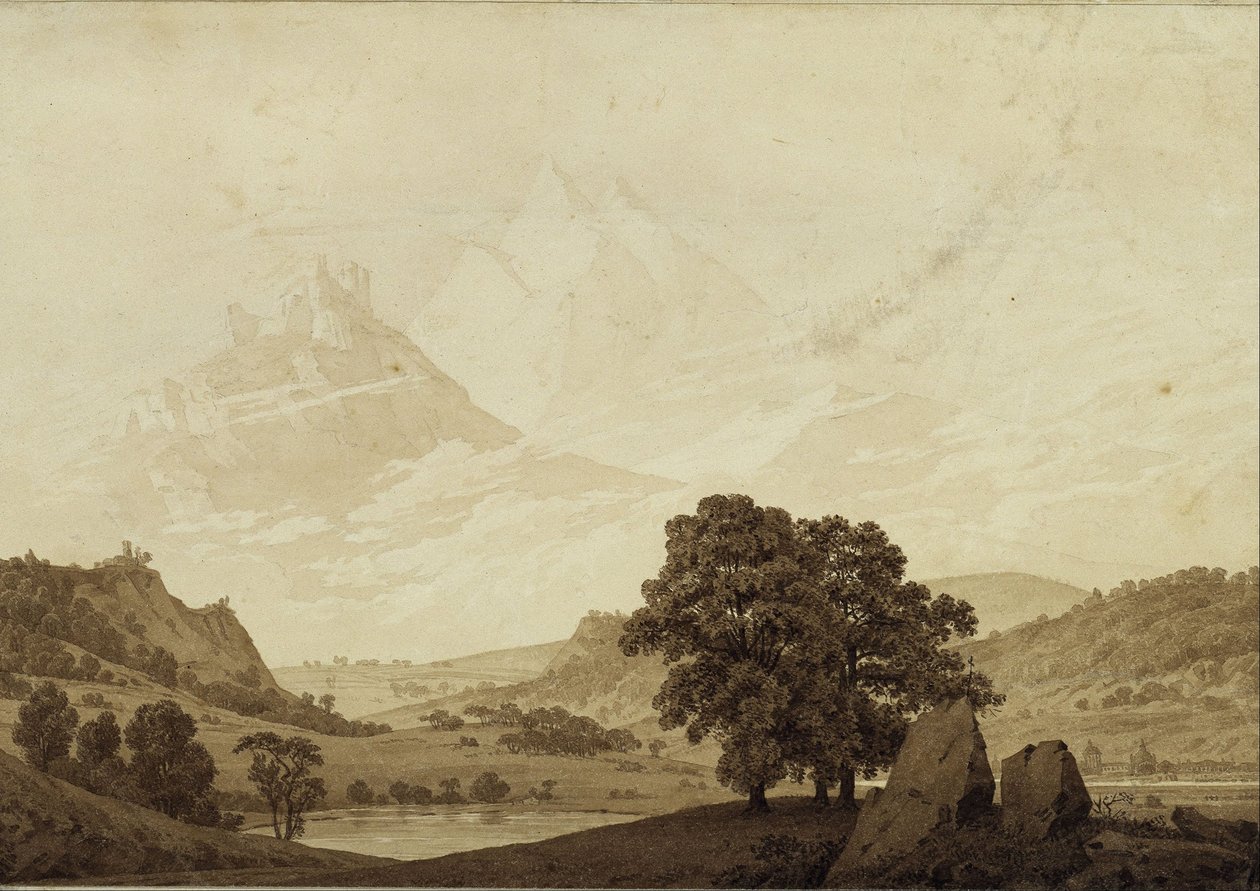 Ősz – Este – Érettség (az 1803-as „Évszakok, napszakok és az ember életkorai” ciklusból) alkotó: Caspar David Friedrich