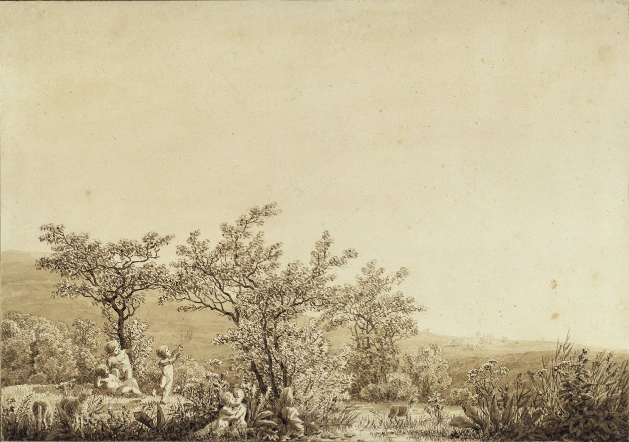 Ősz – Este – Érettség (az 1803-as „Évszakok, napszakok és az ember életkorszakai” ciklusból) alkotó: Caspar David Friedrich