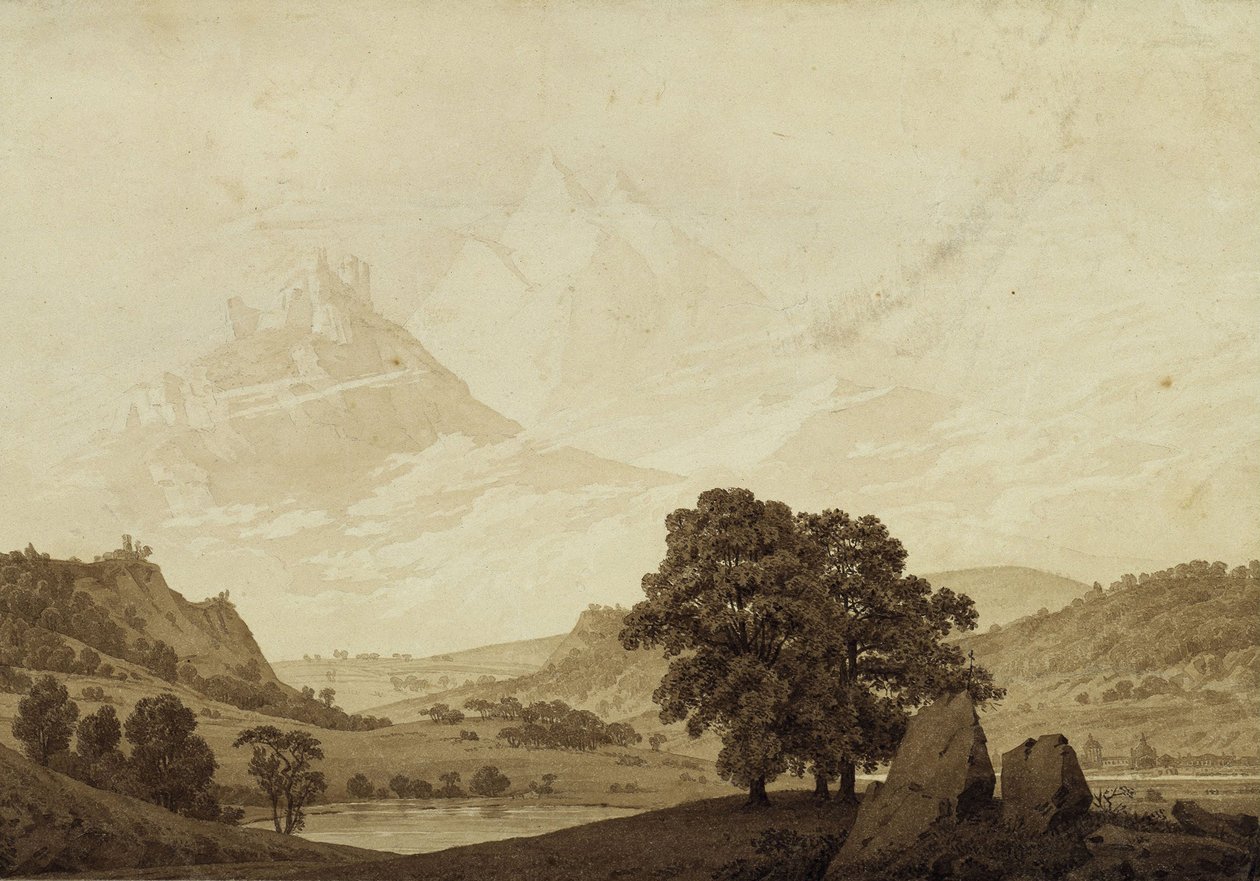 Ősz – Este – Érettség az évszakokból, a napszakokból és az emberi ciklus korszakaiból, 1803 alkotó: Caspar David Friedrich