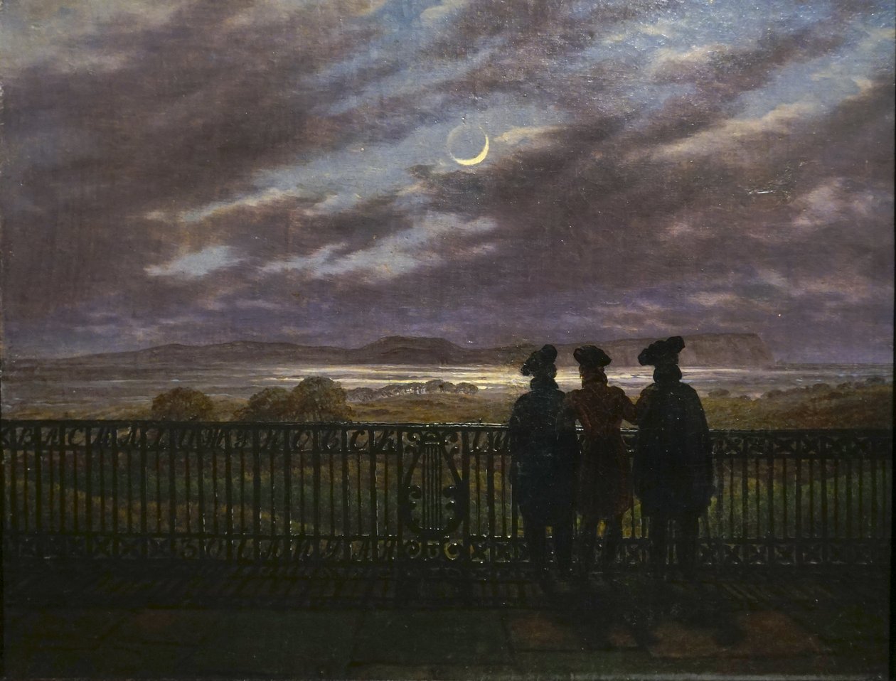 C.D.Friedrich A. és S. Turgenyev testvérek és V. Zsukovszkij 1827 alkotó: Caspar David Friedrich