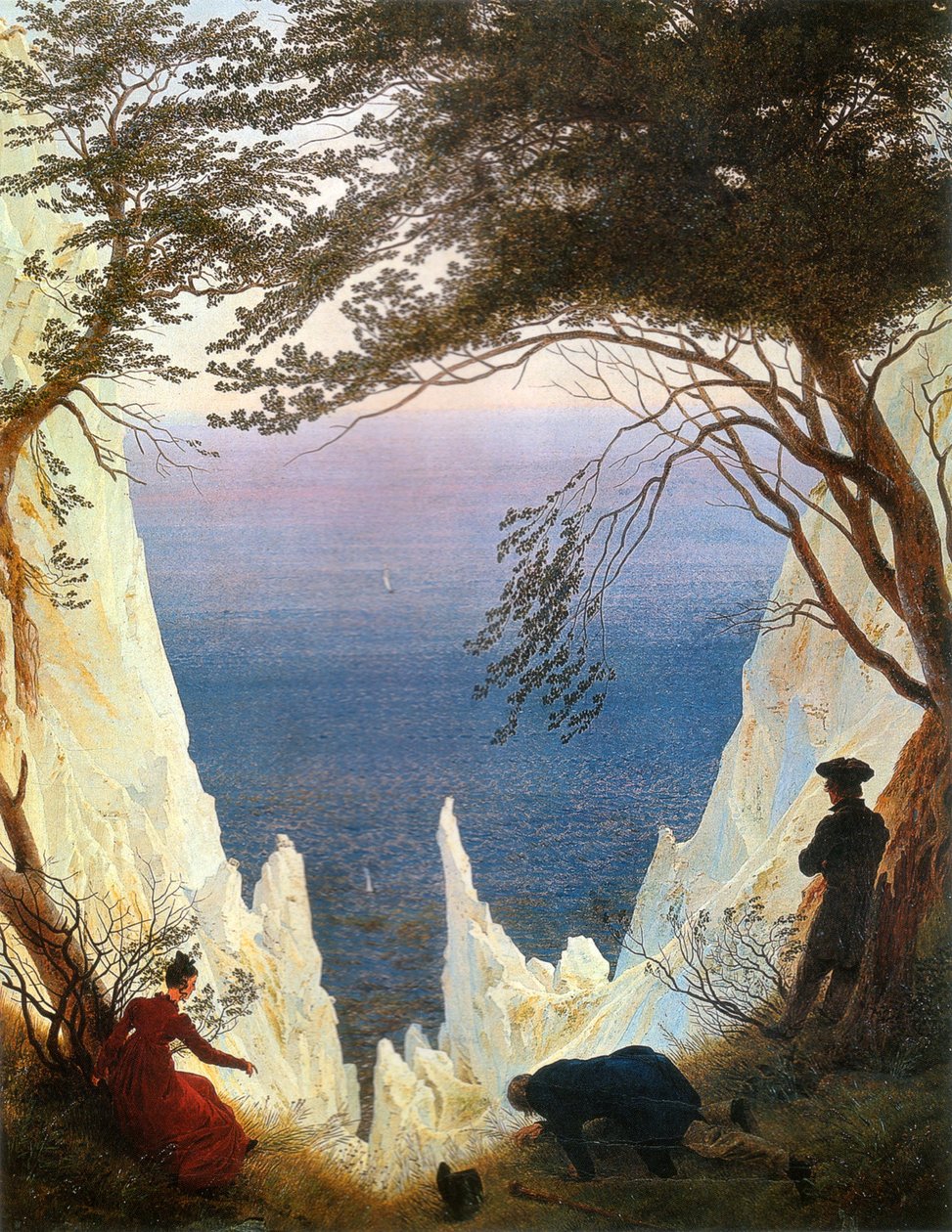 Krétasziklák Rügenen alkotó: Caspar David Friedrich