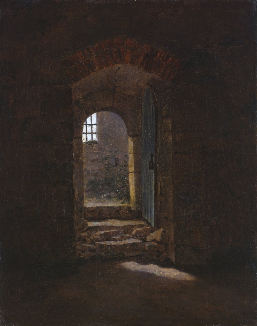 Ajtó Meisseniben, 1827 alkotó: Caspar David Friedrich