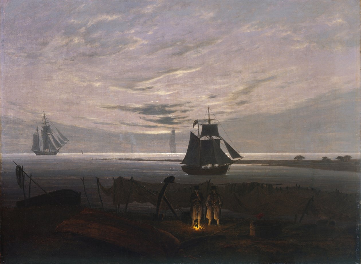 Este a Balti-tengeren, 1831 alkotó: Caspar David Friedrich