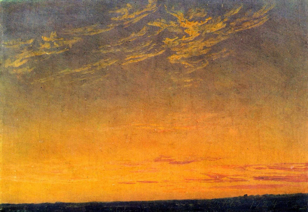 Caspar David Friedrich estéje felhőkkel alkotó: Caspar David Friedrich