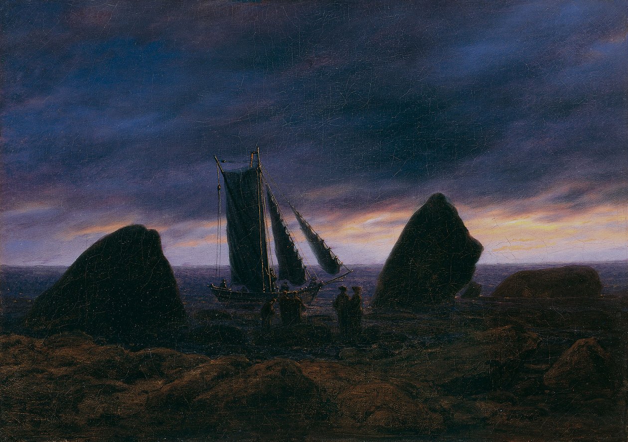 Horgászhajó a Balti-tengernél, kb. 1830 alkotó: Caspar David Friedrich