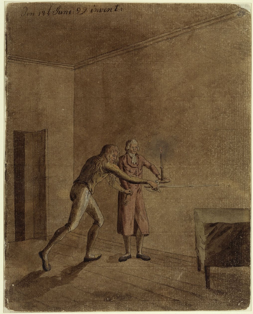 Franz és Daniel Schiller „Haramiák” című művéből alkotó: Caspar David Friedrich