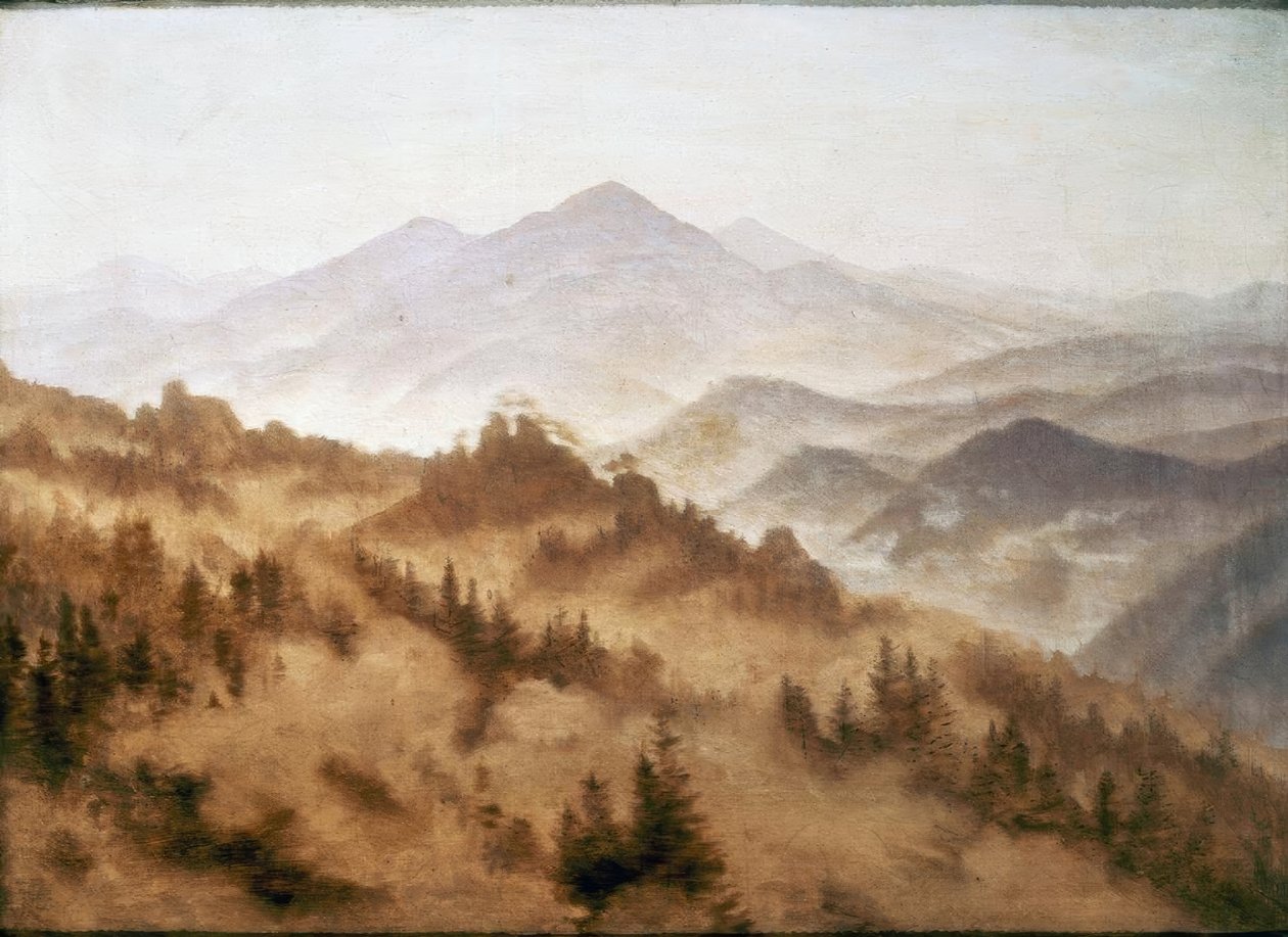 Hegyi táj alkotó: Caspar David Friedrich