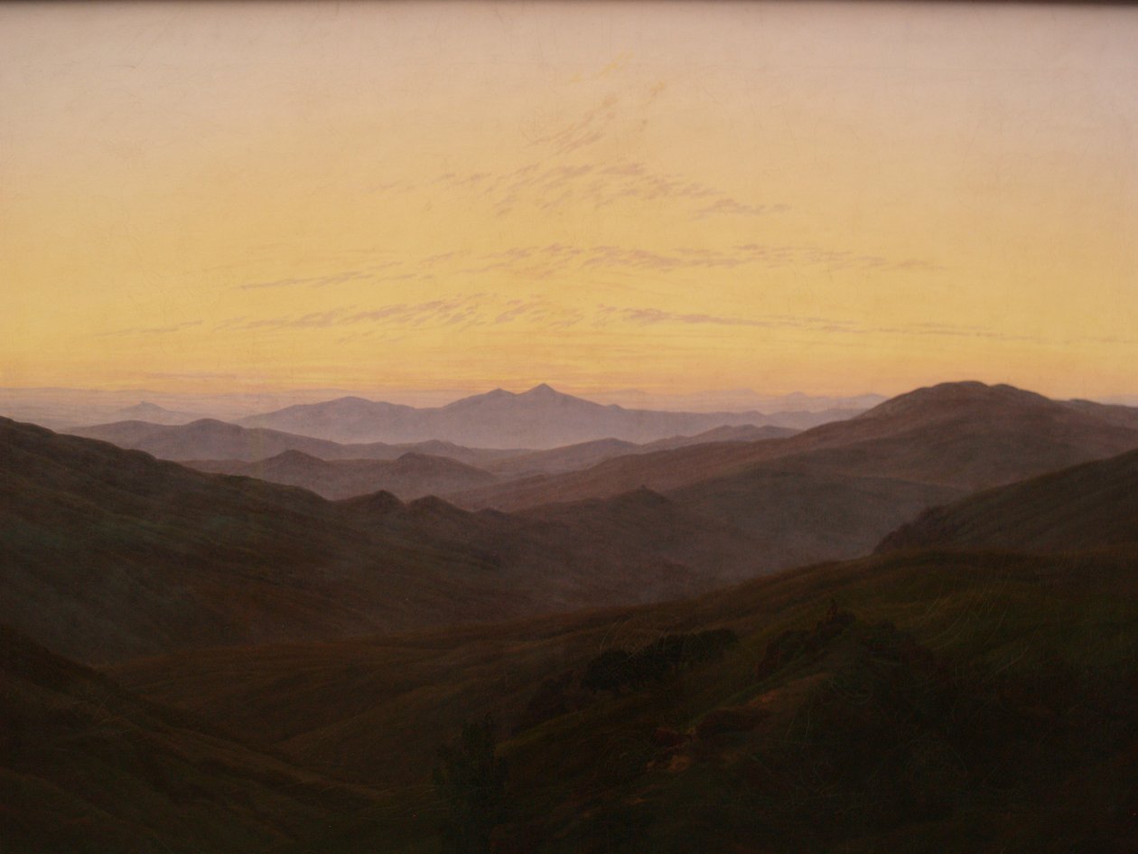 Német: The Giant Mountains Óriáshegyek Óriáshegyek alkotó: Caspar David Friedrich