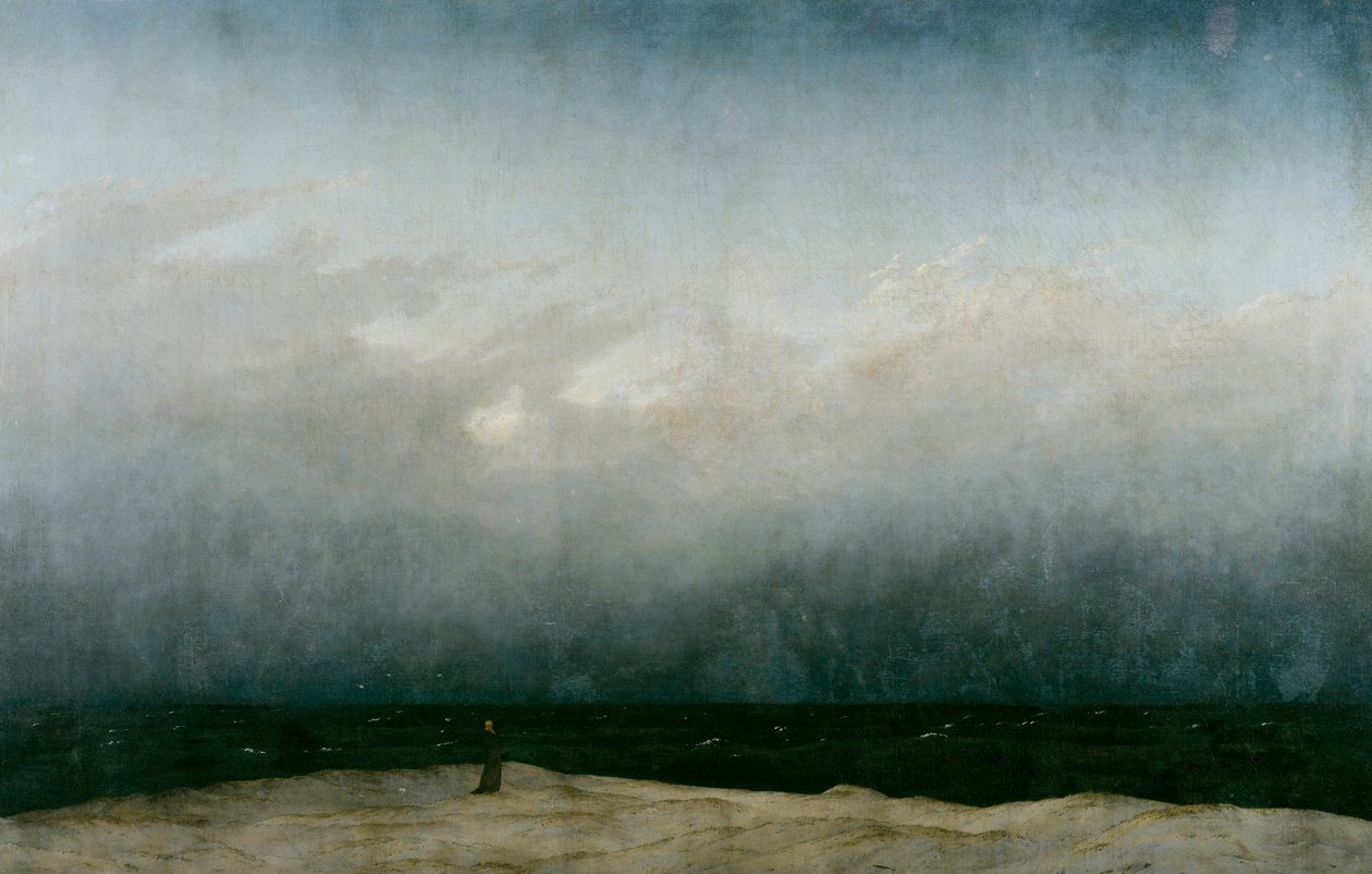 Német: Der Mönch am Meer A szerzetes a tengerparton alkotó: Caspar David Friedrich