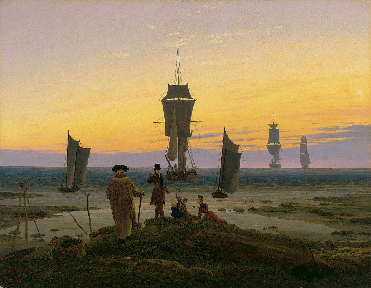 Német: Die Lebensstufen Az életszakaszok alkotó: Caspar David Friedrich