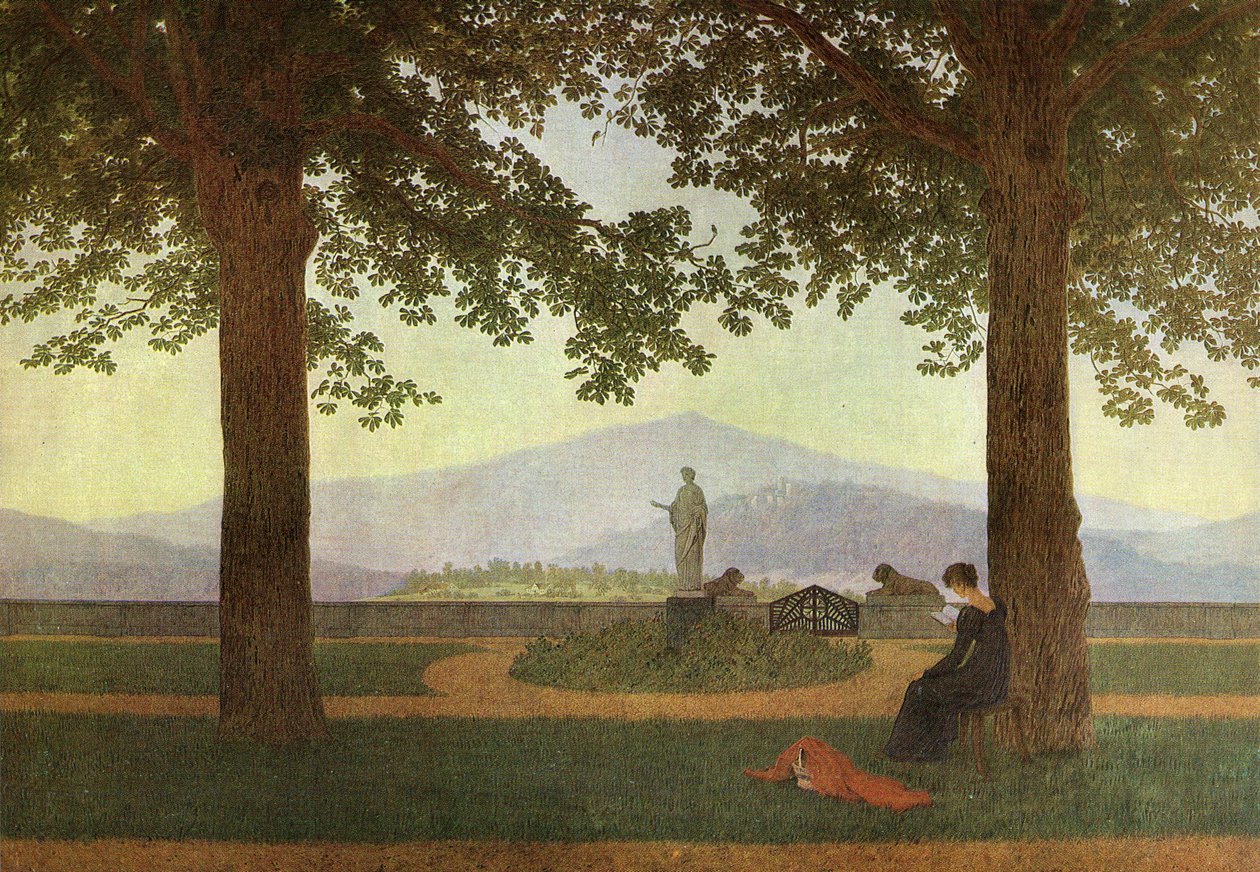 Német: Gartenterrasse A kerti terasz alkotó: Caspar David Friedrich