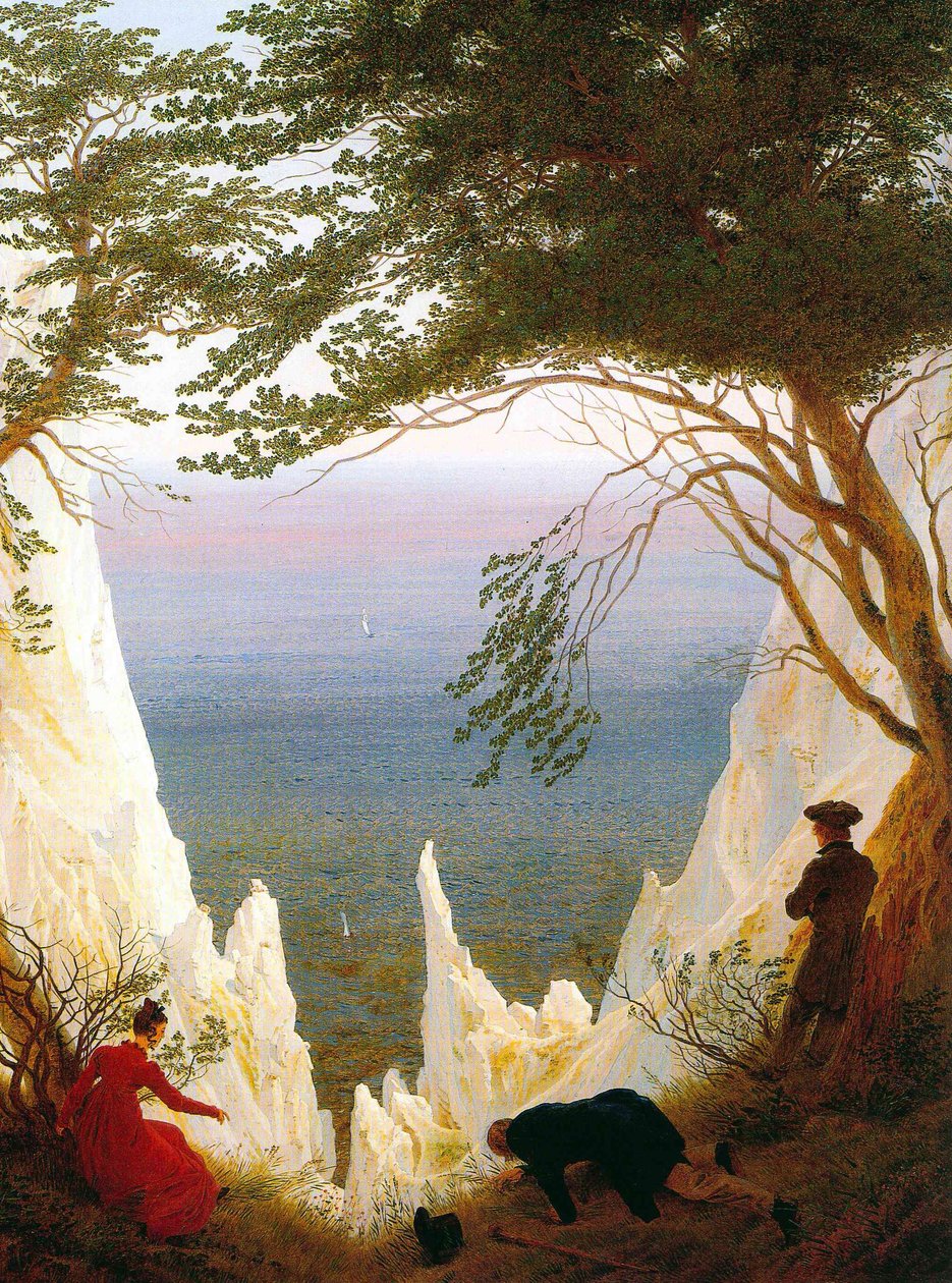 Német: Kreidefelsen auf Rügen Krétasziklák Rügenben alkotó: Caspar David Friedrich