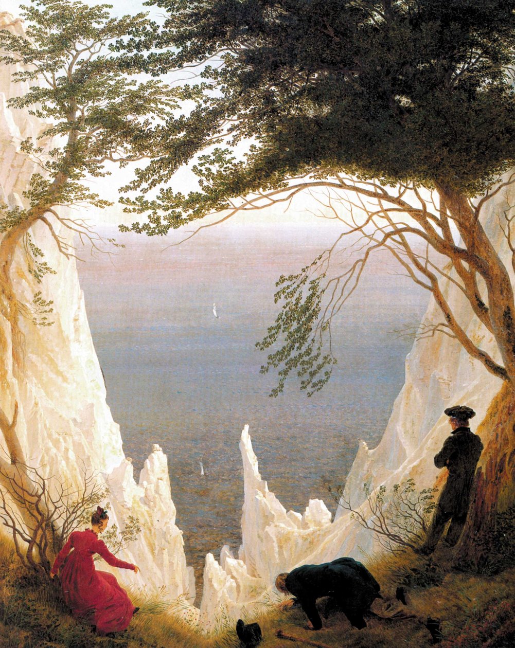 Német: Kreidefelsen auf Rügen Krétasziklák Rügenben alkotó: Caspar David Friedrich