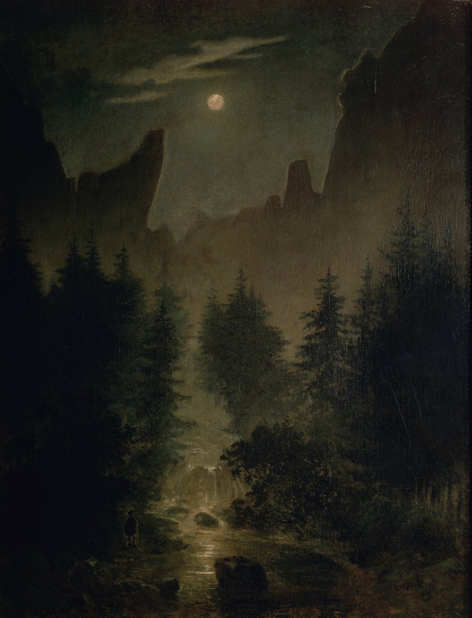 Német: Uttewalder Grund alkotó: Caspar David Friedrich