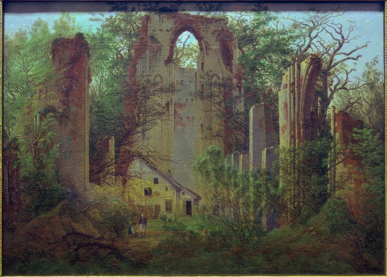 Eldena kolostorromok Greifswald közelében alkotó: Caspar David Friedrich
