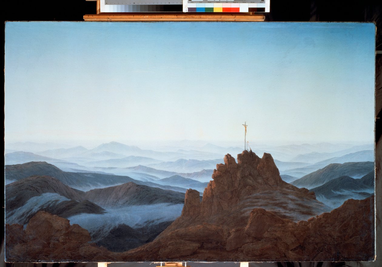 Matinee tája a Geants-hegységben (olaj, vászon alkotó: Caspar David Friedrich