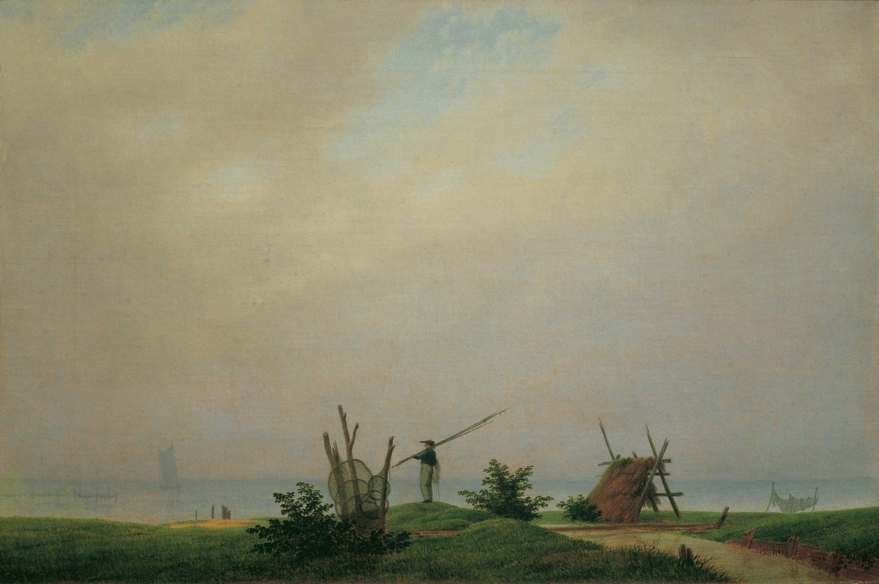 Tengerpart halászokkal alkotó: Caspar David Friedrich