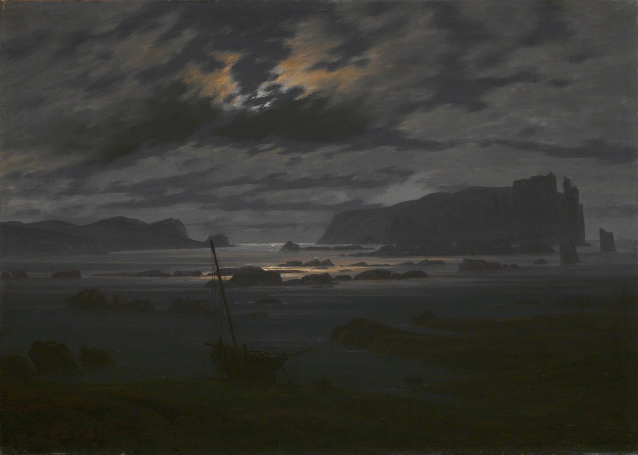 Északi-tenger holdfényben, c. 1823 alkotó: Caspar David Friedrich