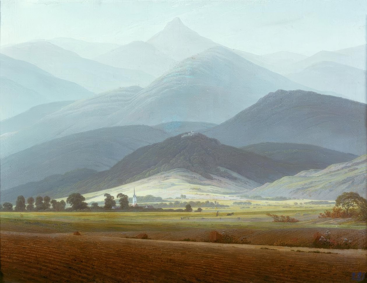 Óriás-hegység táj alkotó: Caspar David Friedrich