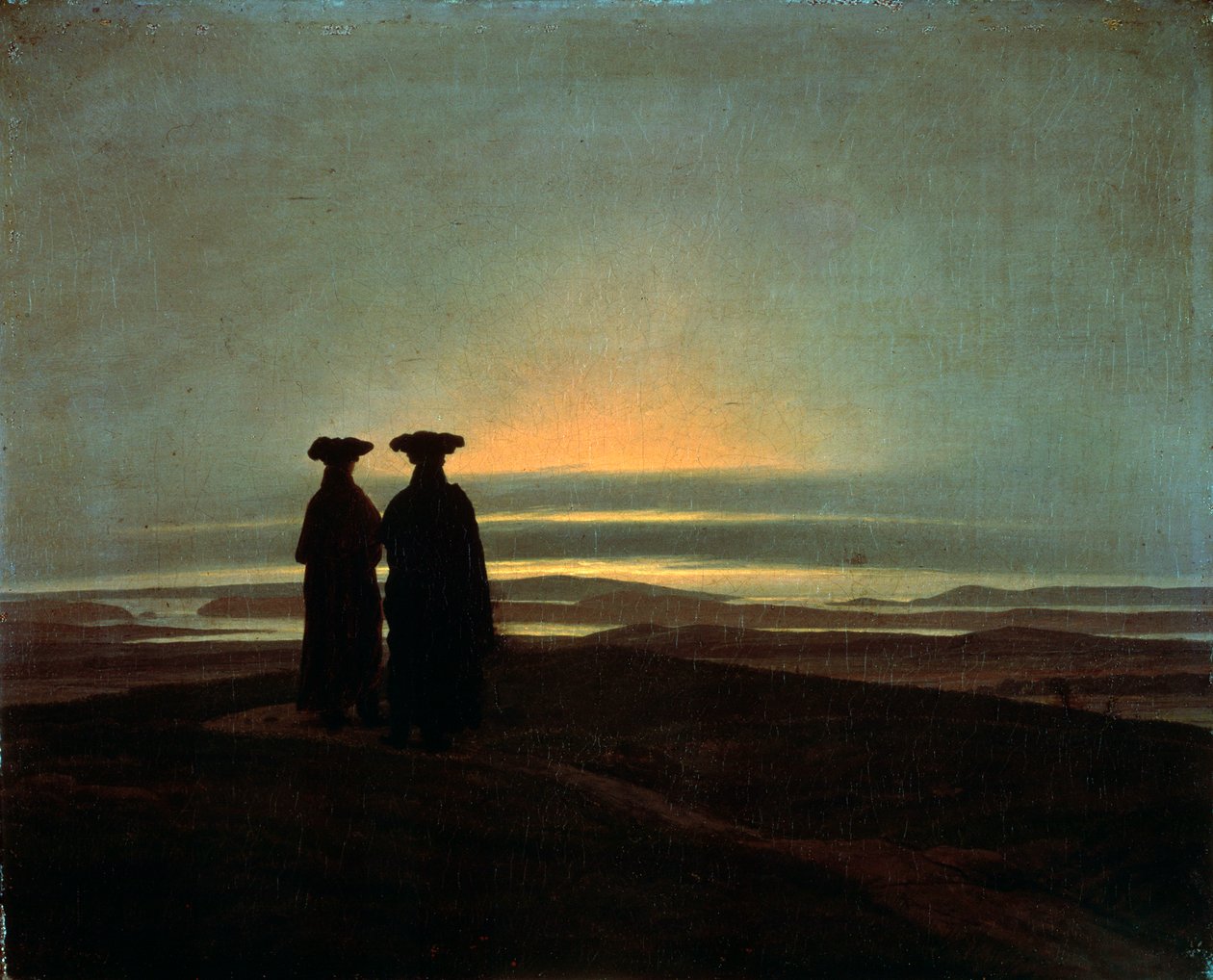 Sunset Brothers, 1830 és 1835 között. alkotó: Caspar David Friedrich