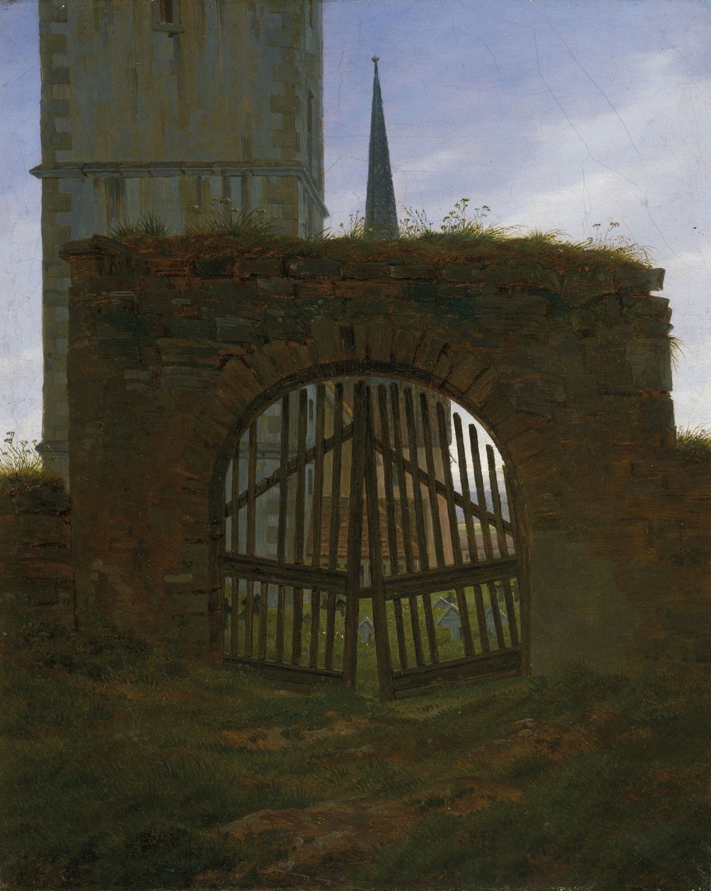 A temető kapuja, 1825-30 körül (olaj, vászon) alkotó: Caspar David Friedrich